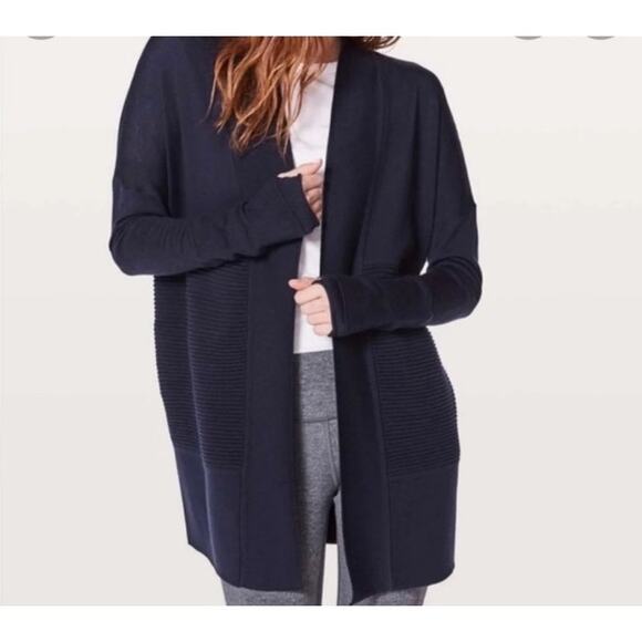 lululemon athletica Sweaters - Lululemon Sit in Lotus Wrap Sweater Size 6